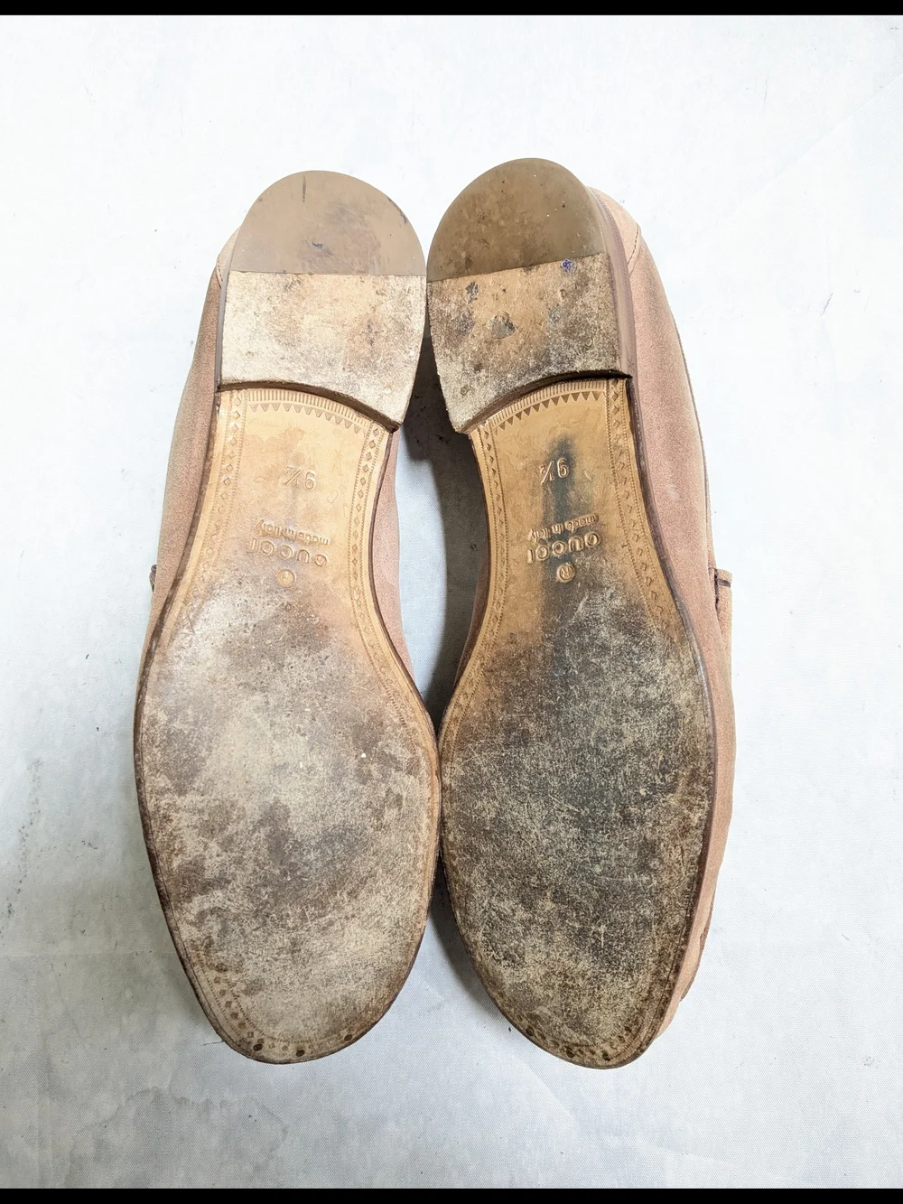Gucci Brown Suede Horsebit Loafers - Men's US 10